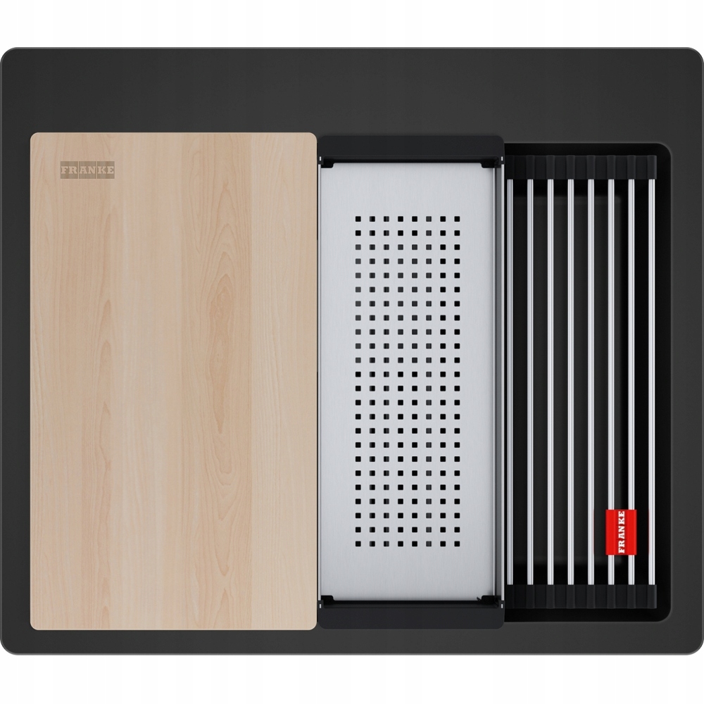 Zlewozmywak granitowy Franke Kanon Kng Pro 610-53 Ftl Czarny 114.0749.632