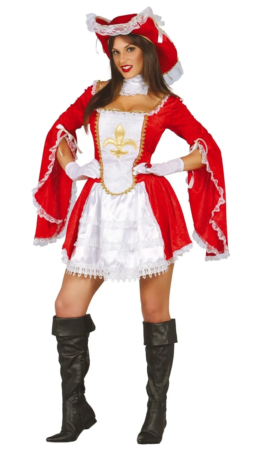 Kostým pro dospělé Žena Mušketýr šaty XL