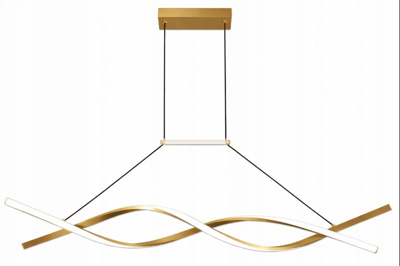 Lampa Led sufitowa Plafon Eko Żyrandol Led nowoczesna Pilot Złota