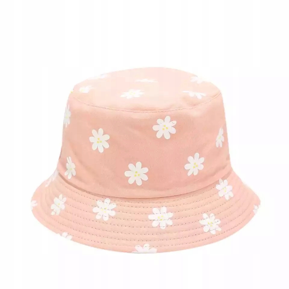 

Bucket Hat czapka Kapelusz Rybacki dwustronna róż