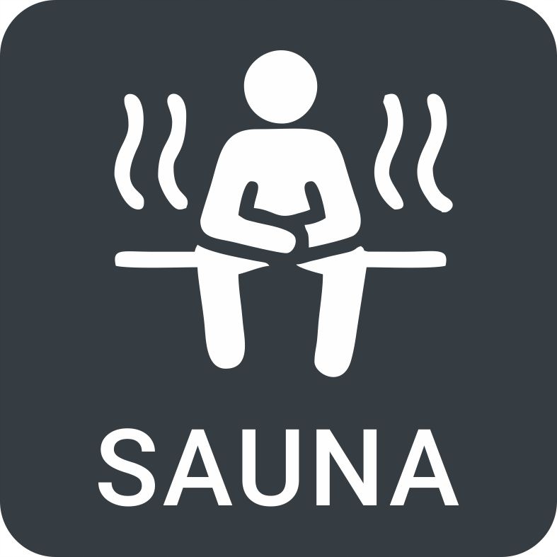 TABLICZKA Piktogram Sauna Antracyt Alu