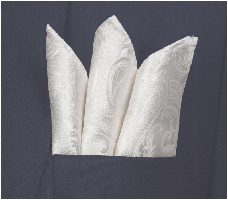 ŻAKARDOWA POSZETKA + KRAWAT Męski Wypustka 30x30cm do Garnituru GREG poK124 Marka GREG