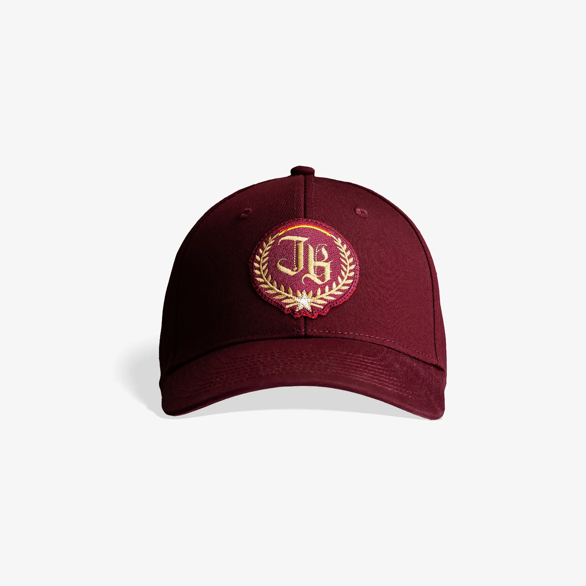 Czapka z daszkiem bordowa Jb Jagiellonia Białystok dla kibica