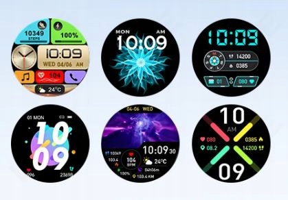 SMARTWATCH LIGE 2024 Różowy ZŁOTY ROZMOWY PULS PL MENU 2 PASKI ! Model Smart Watch