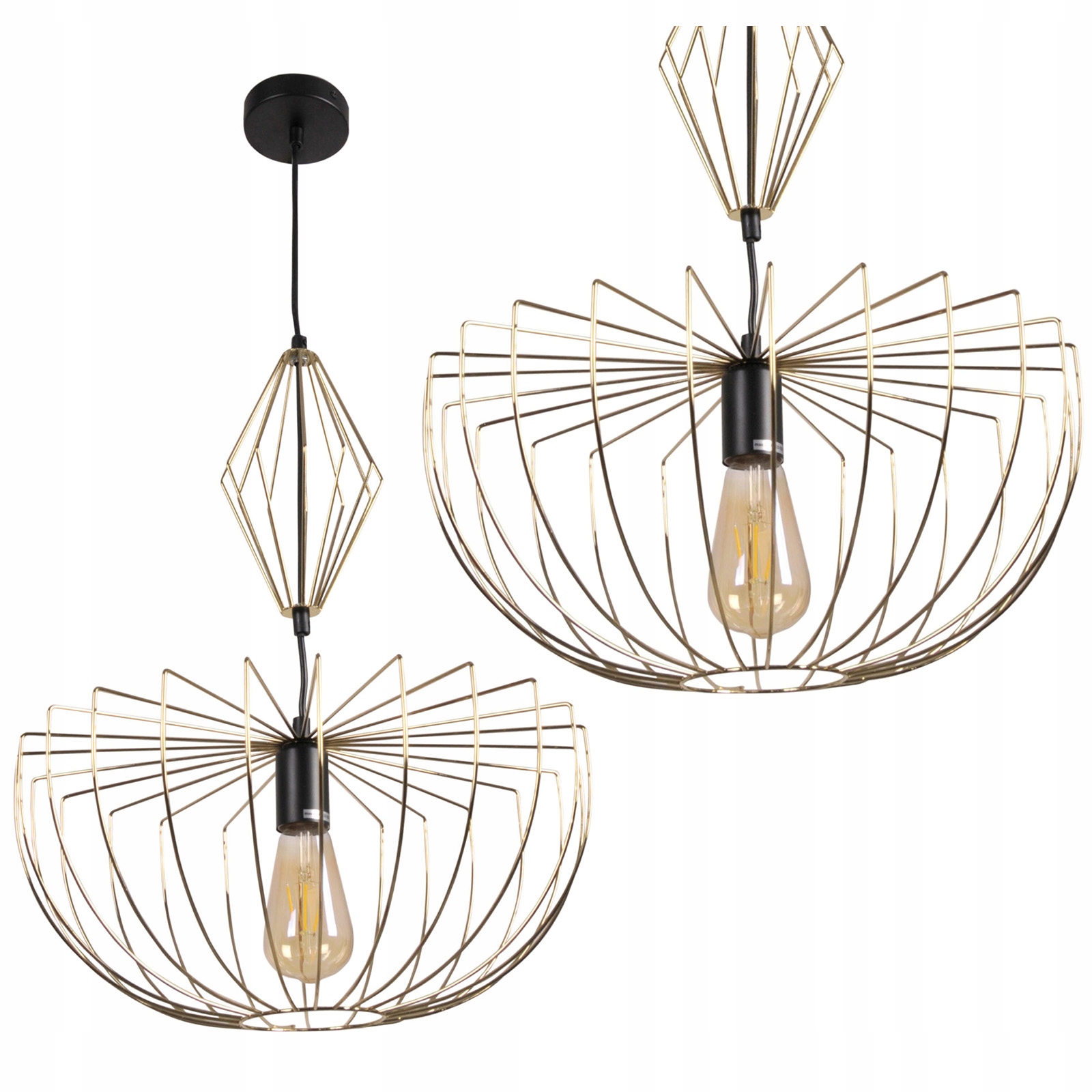 Závěsné Stropní Svítidlo Zwis E27 Zlatá Jasmina Sanico Goldlux