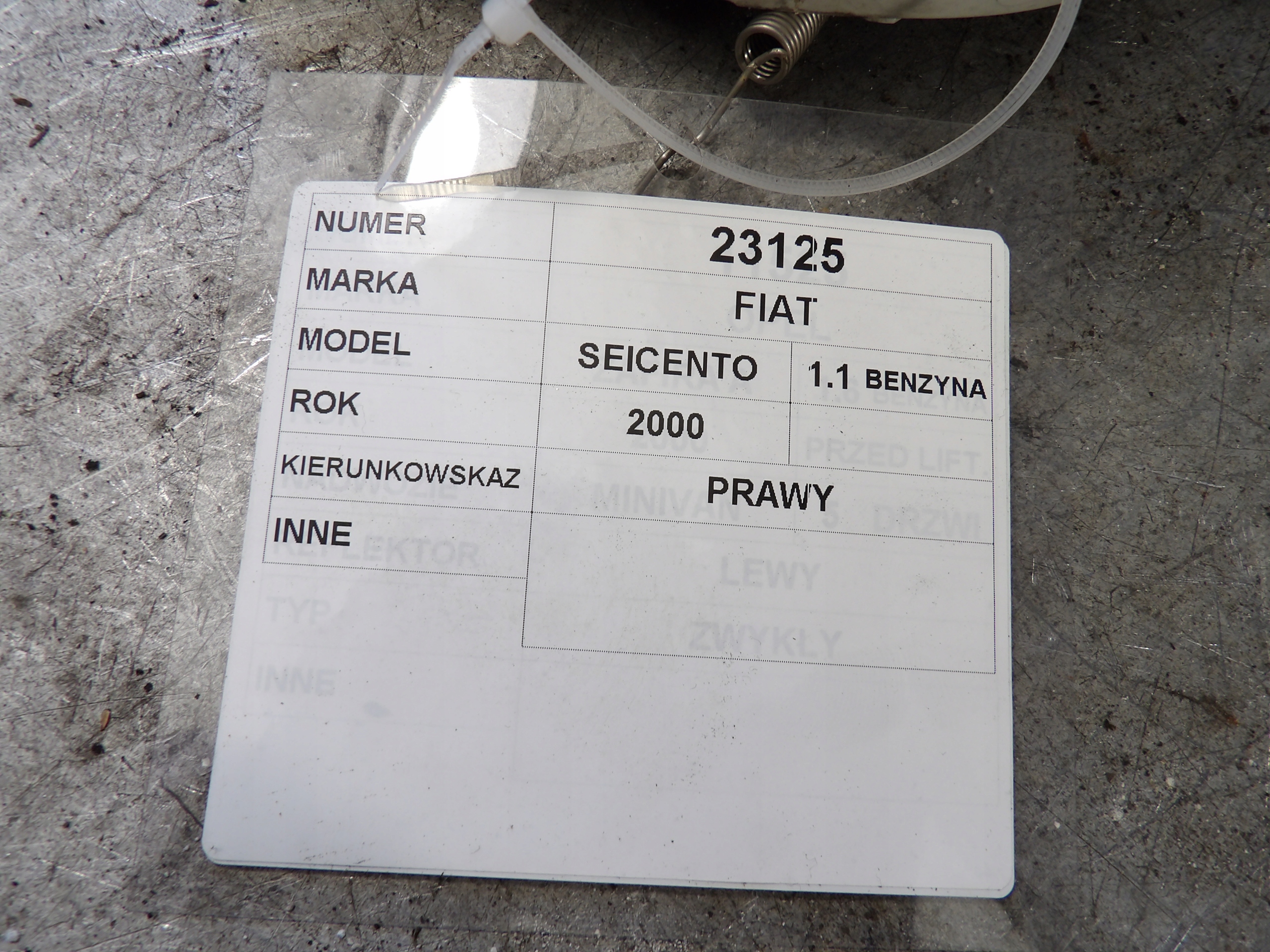 Fiat Seicento indicator right 1,1B