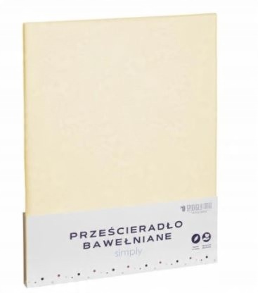 

Prześcieradło Bawełniane 220X200 Kremowe Bez Gumki