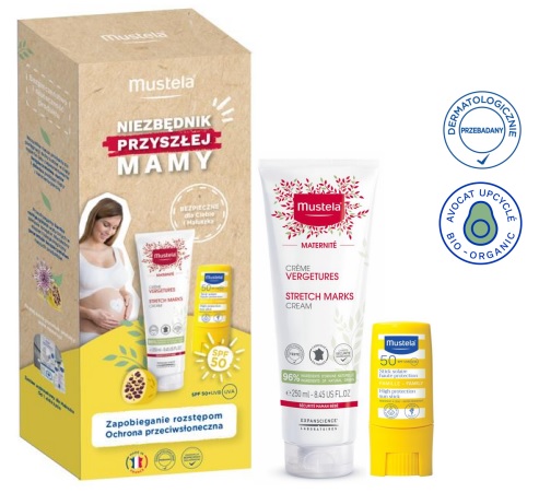 Mustela Zestaw Krem na rozstępy sztyft SPF50