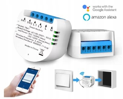 

Smart Home Moduł TB41 Tuya dwupak dopuszkowy