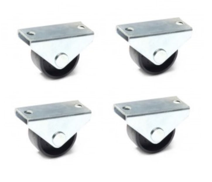 

Kółko małe proste plastikowo stalowe czarne 30mm 4