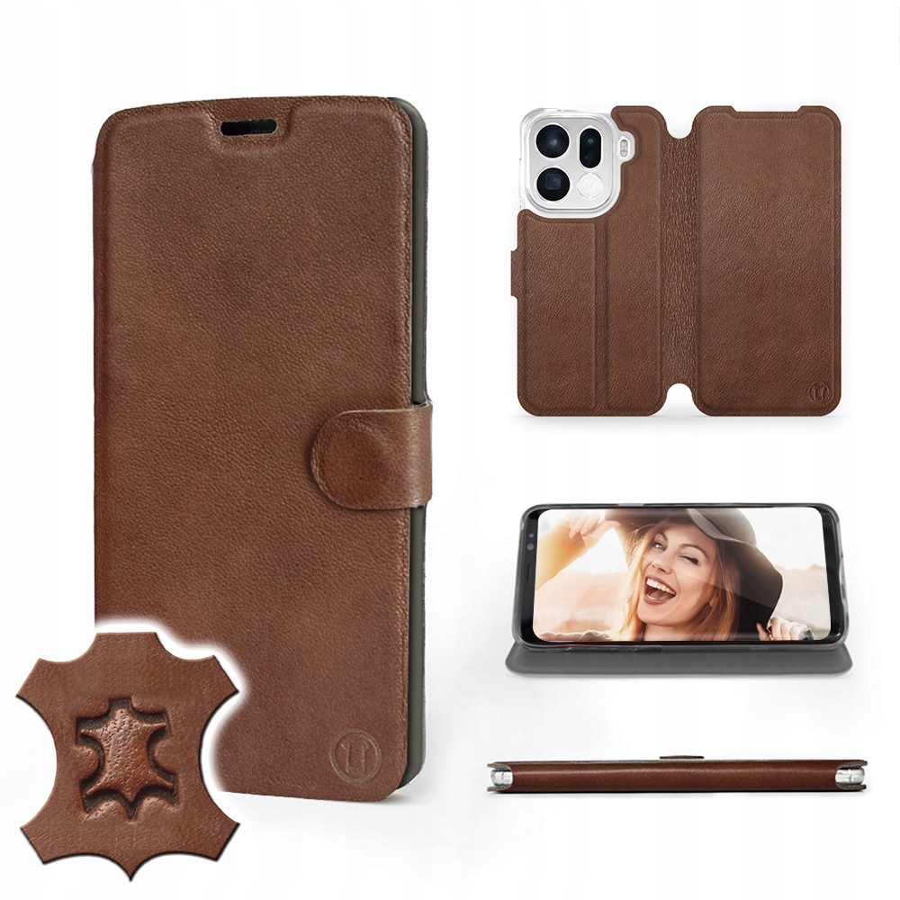 Etui Mobiwear do Oppo Find X9 Pro Brown Leather