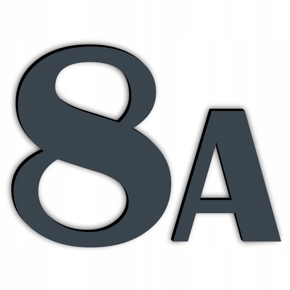 NUMER NA DOM DRZWI CYFRY LITERY NUMER DOMU BUDYNEK ADRES KOLORY - M4 20 cm