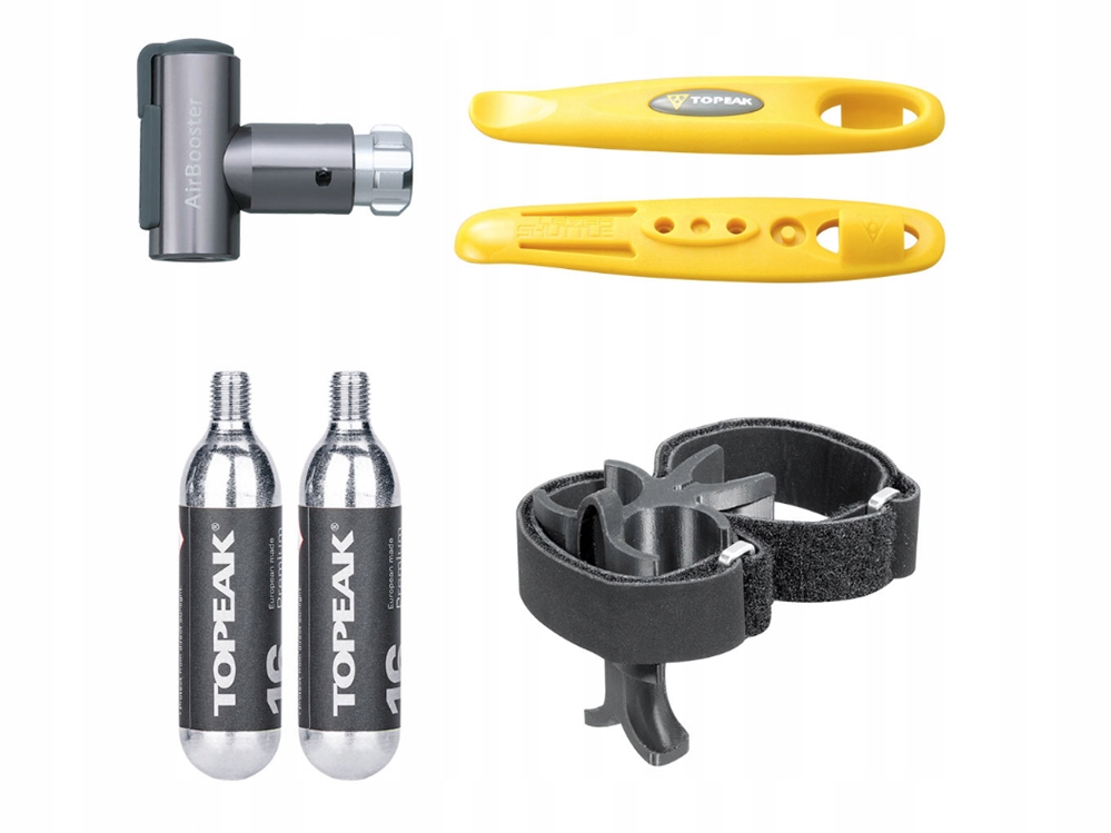 CO2 pumpa Topeak Air Booster Race Pod X sada montpáky držák bombičky CO2