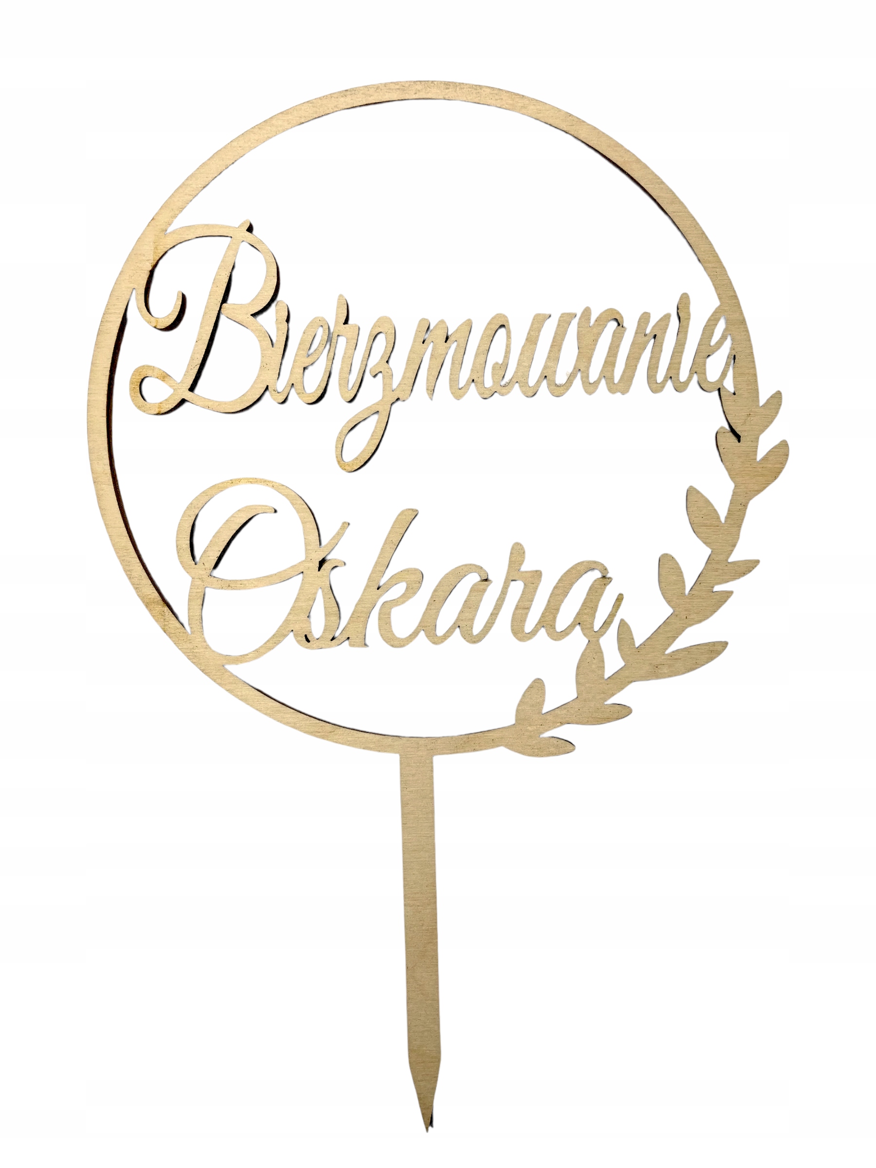 

Topper Sakrament Bierzmowania Drewniany Z Imieniem