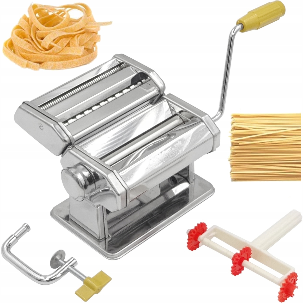 MASZYNKA DO ROBIENIA MAKARONU WAŁKOWANIA KROJENIA