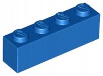 

Lego 3010 klocek 1x4 niebieski 1 szt Nowy