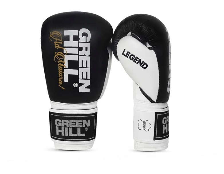 Rękawice bokserskie Green Hill Legend Silver Edition Czarny/Biały 10 Oz