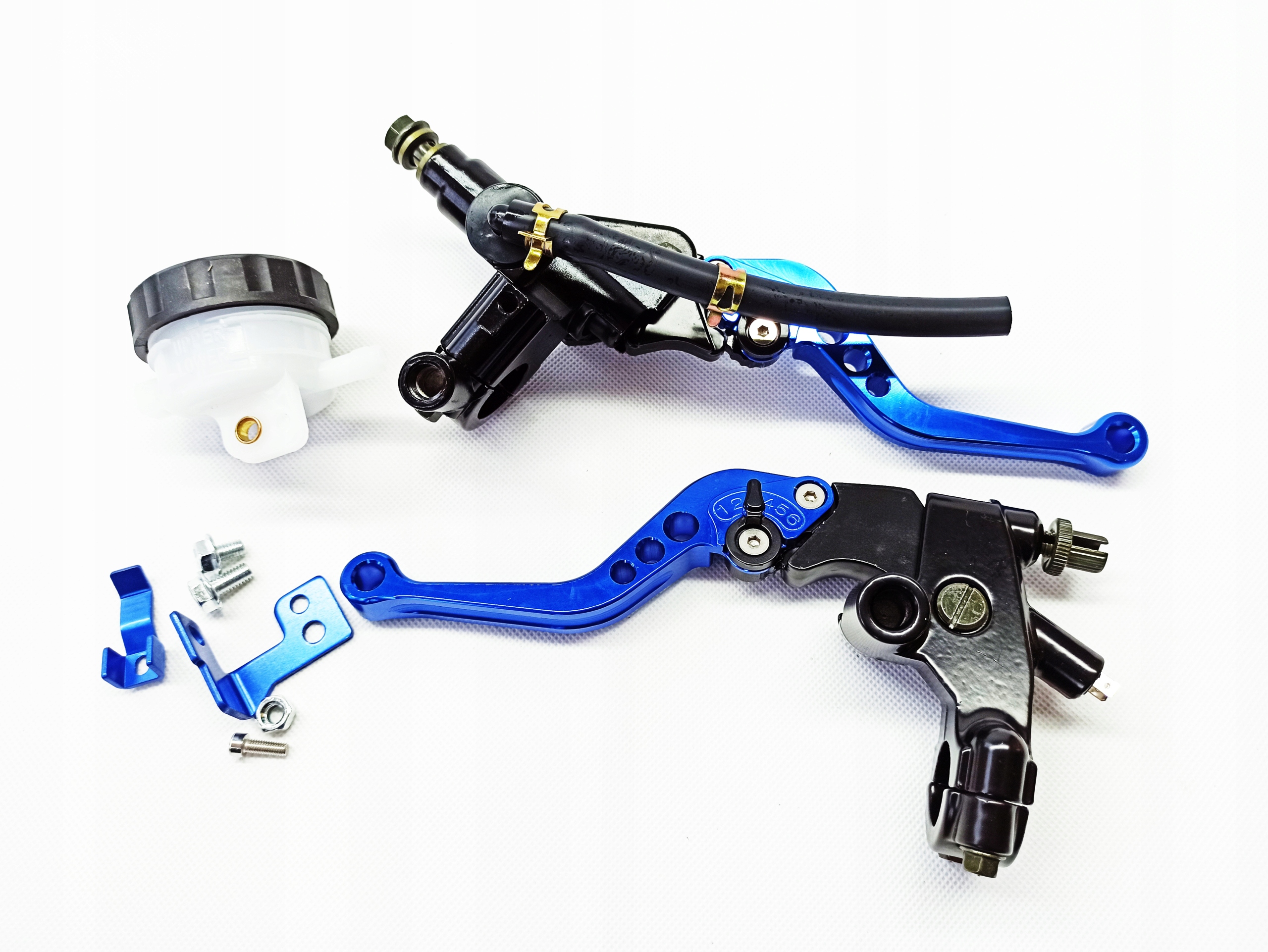 DŹWIGNIE KLAMKI HAMULCA SPRZĘGŁA KPL+ POMPA