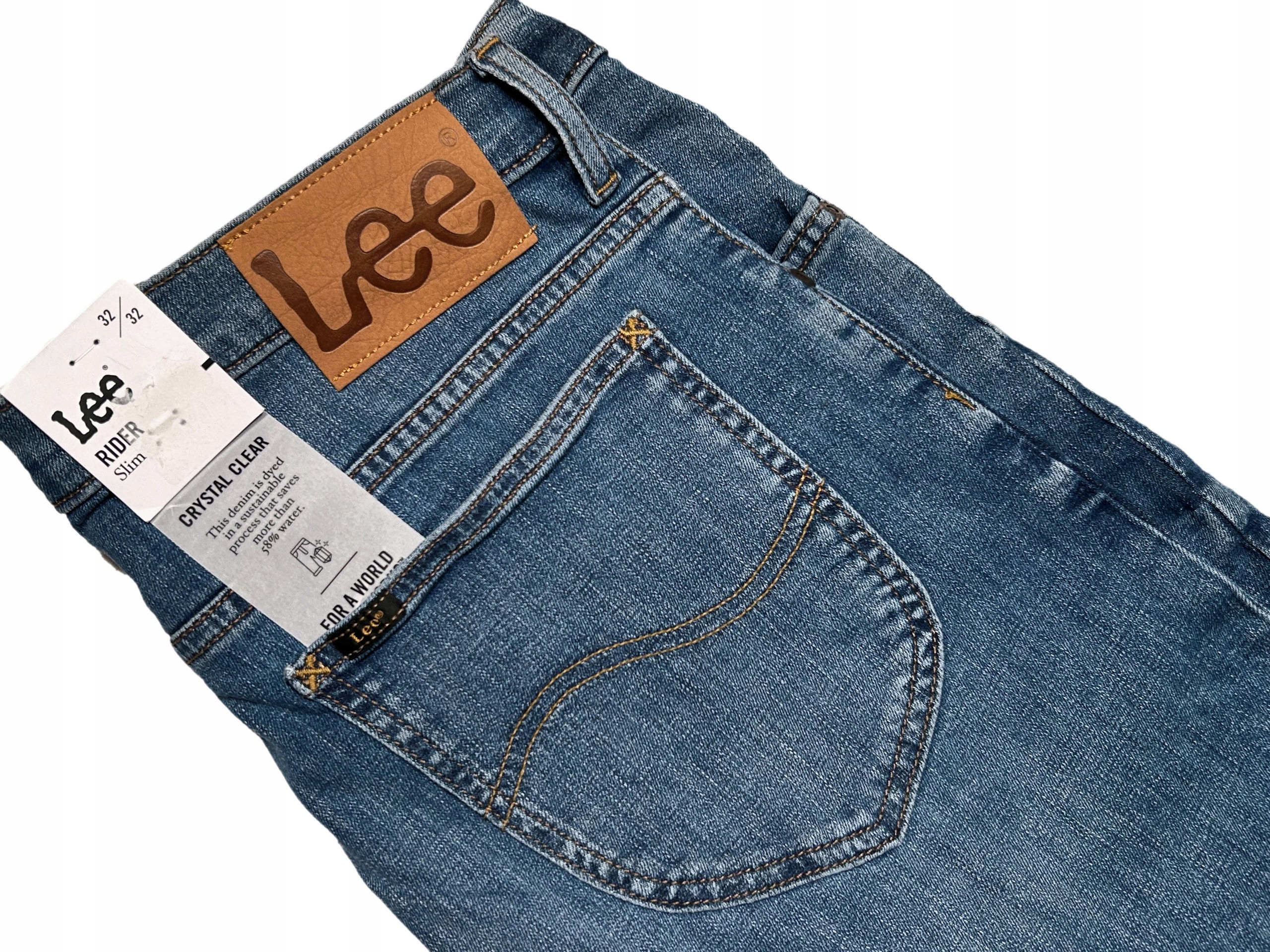 spodnie LEE RIDER zwężane W40 L34 selvage L701NLLT worn in cody Marka Lee