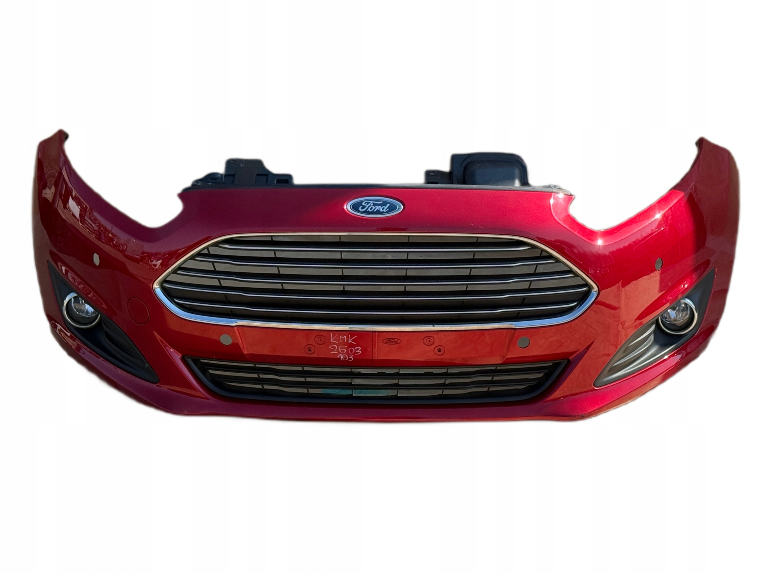 FORD FIESTA MK7 LIFT 2012-2017 bumper front CANDY RED PDC original