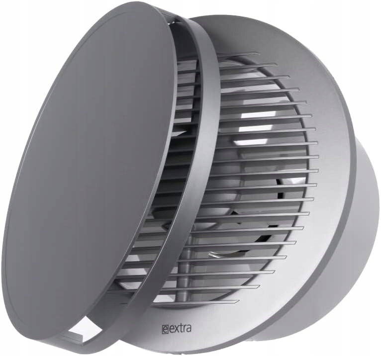 Kúpeľňový Ventilátor Europlast 150 mm tichý s guličkovým ložiskom – strieborný