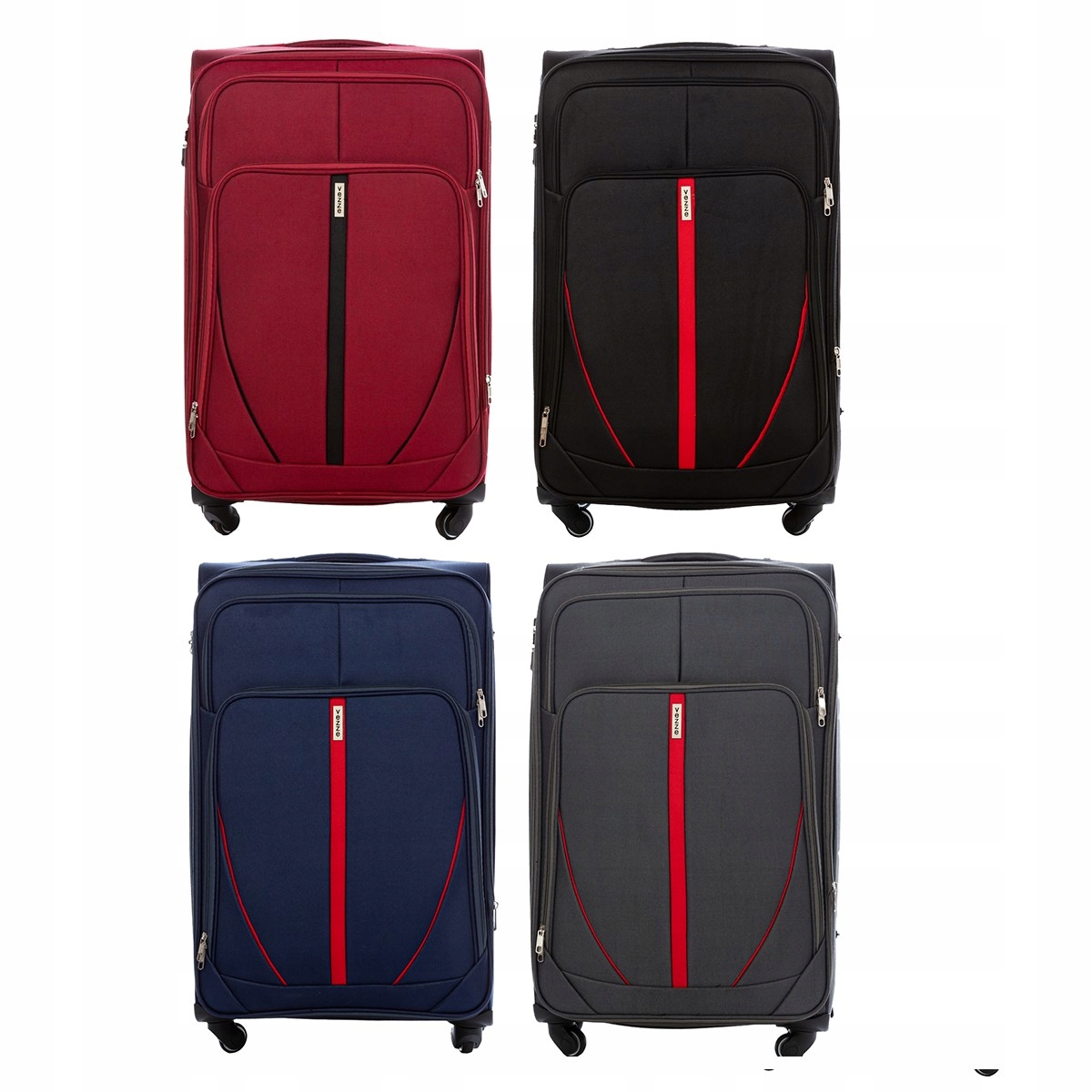 Walizka podróżna materiałowa duża BORDOWA Marka inna