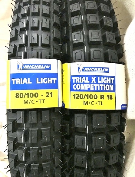 80/100-21 + 120/100R18 MICHELIN TRIAL X LIGHT