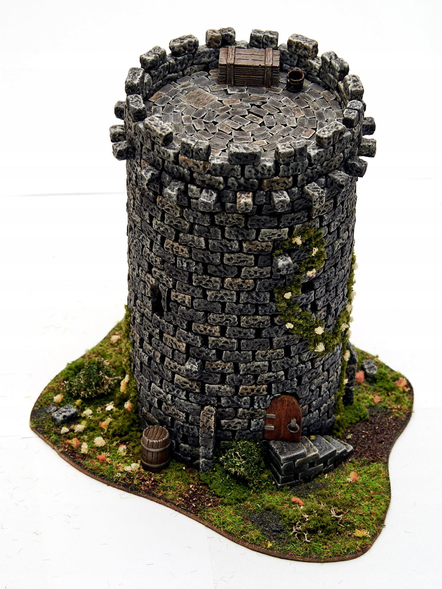 Wieża baszta kamienna gry bitewne RPG diorama