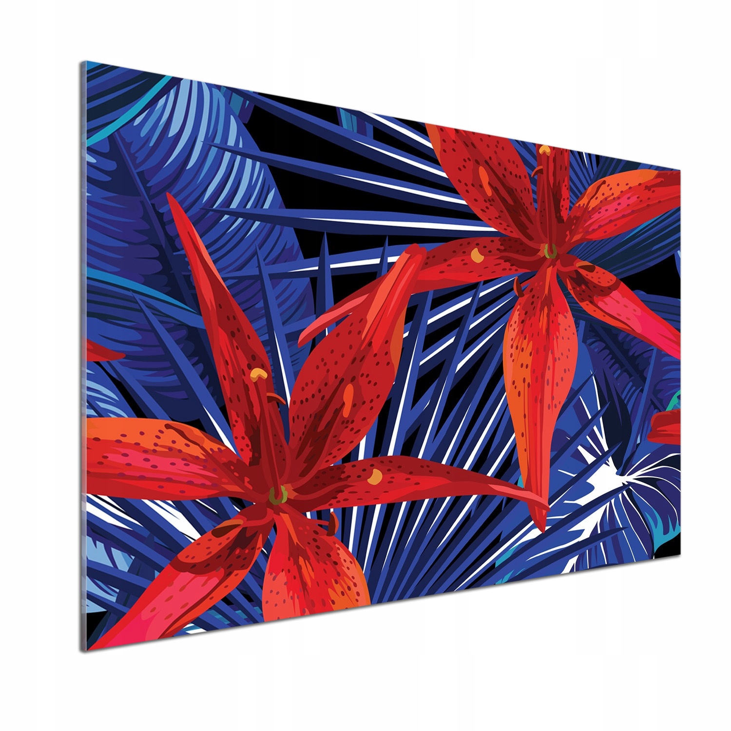 Panel do kuchyně Tropické květiny 100 x 70 cm Lepidlo