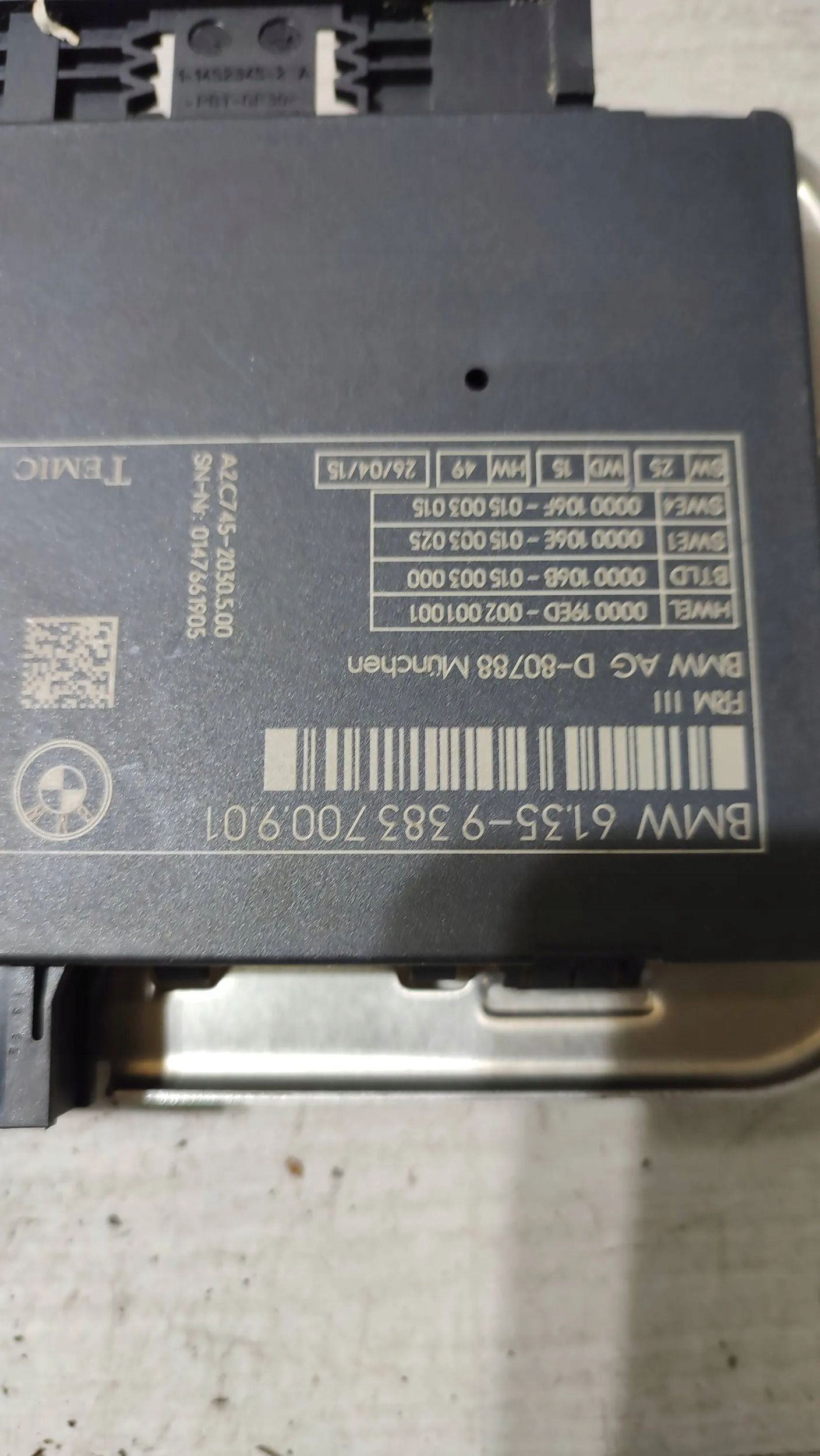 BMW X3 F25 2015 Bedienteil modul Leuchten