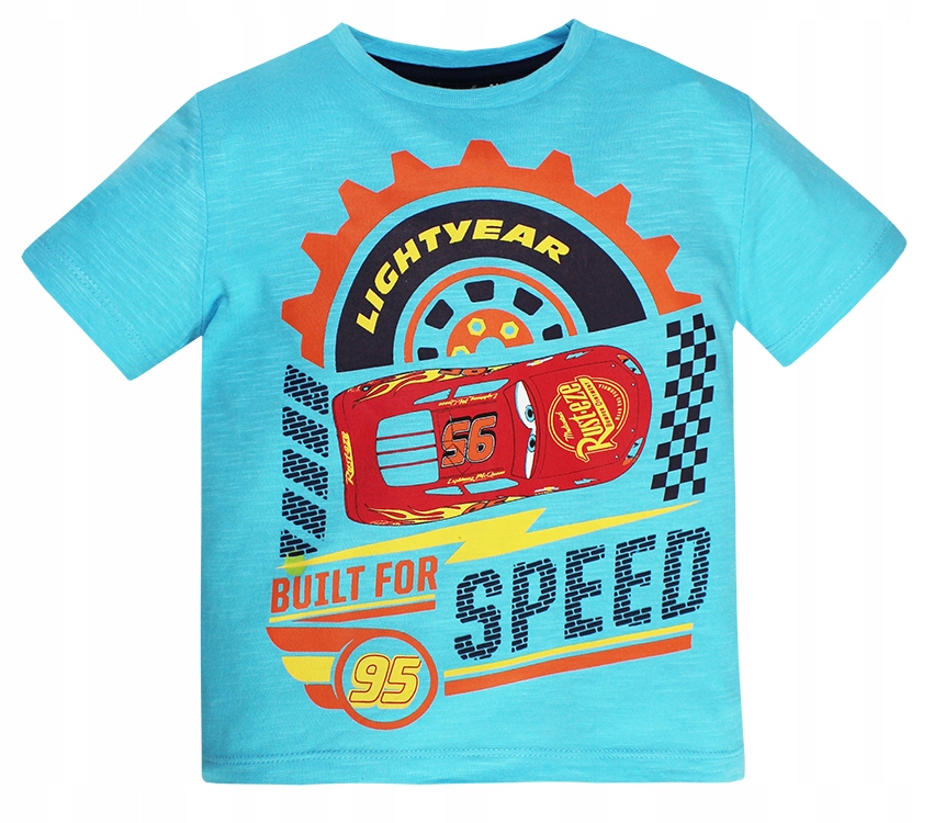

Cars Auta Bluzka Tshirt Chłopięcy Krótki Rękaw 104