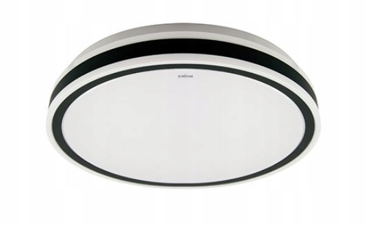 STRUHM Plafon łazienkowy AURELIA 48W 48cm czarny