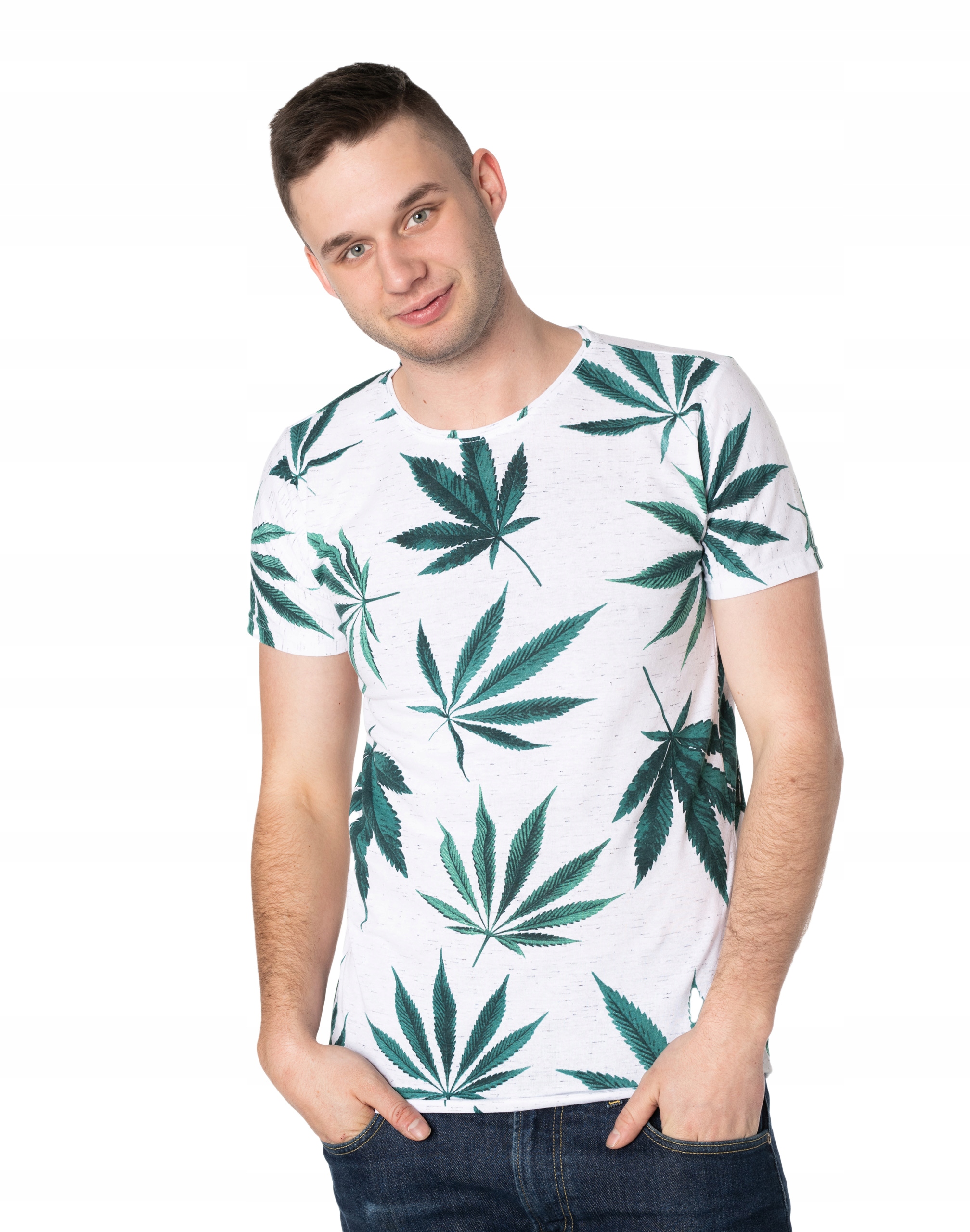 

Koszulka w Zioło Podkoszulek Tshirt Męski KM23 r L