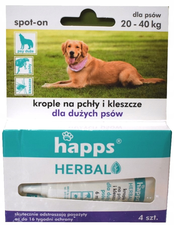 

Krople Na Pchły I Kleszcze dla dużych psów 20-40kg
