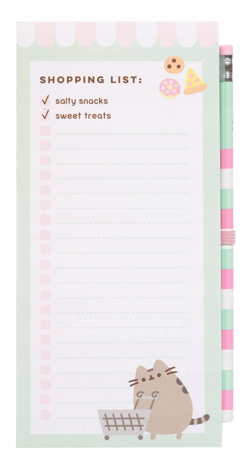 

Pusheen Foodie lista zakupów z magnesem na lodówkę