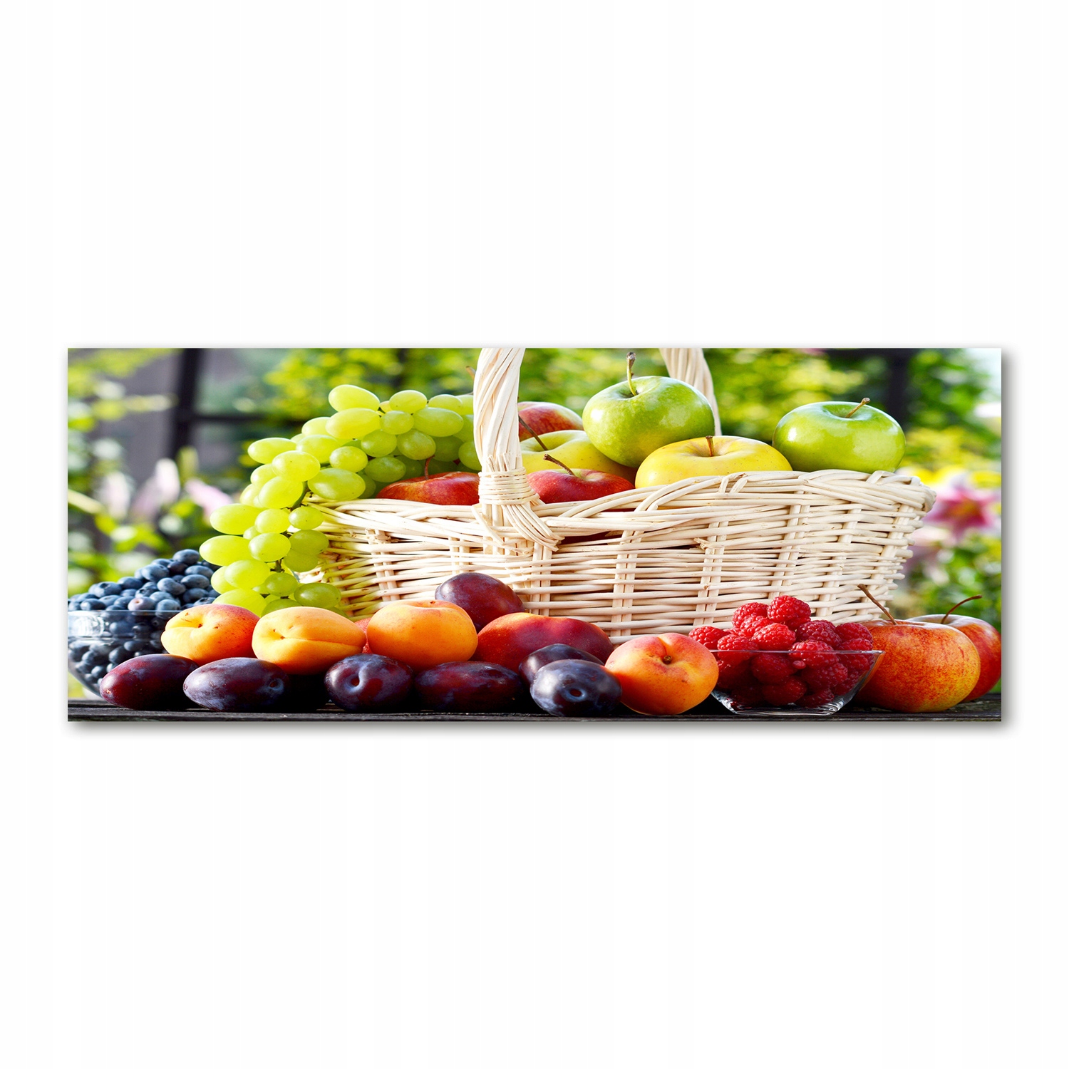 

Foto obraz na szkle akrylowym Kosz owoców 125x50cm