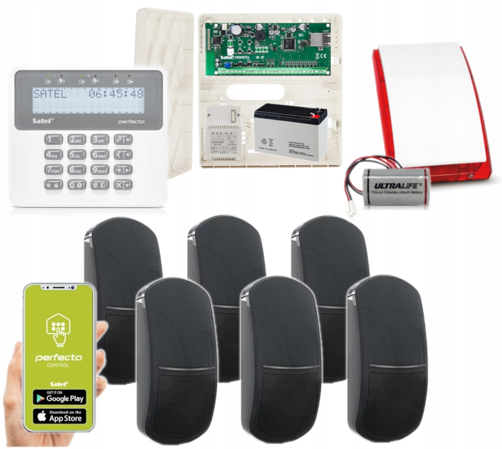 System Alarmowy Perfecta-ip 32 6 Czujek Szarych