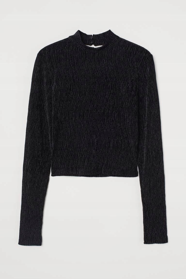 H&M Welurowy top r. 36,S Marka H&M