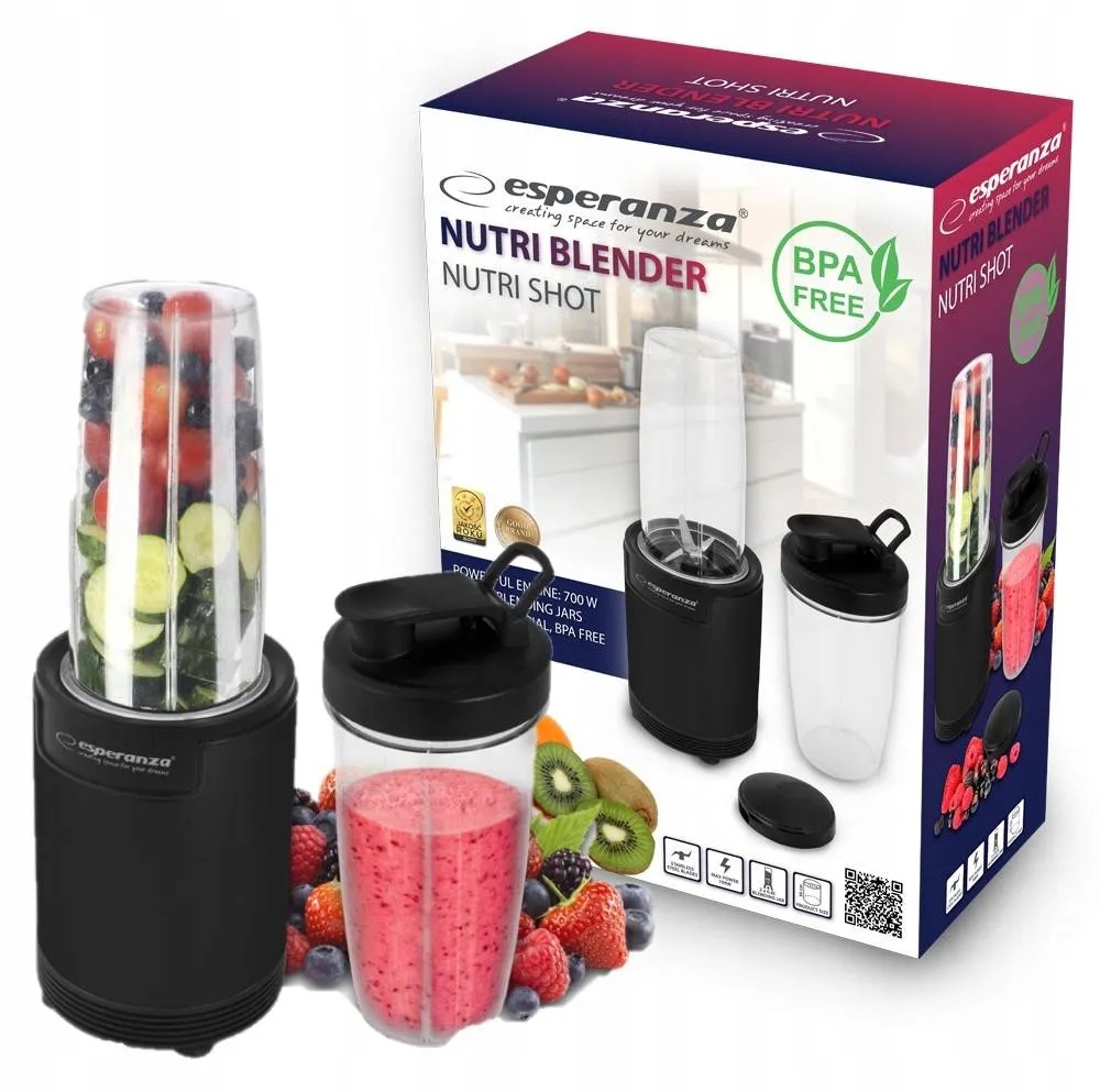 Smoothie mixér Esperanza Nutri Shot 700 W černý