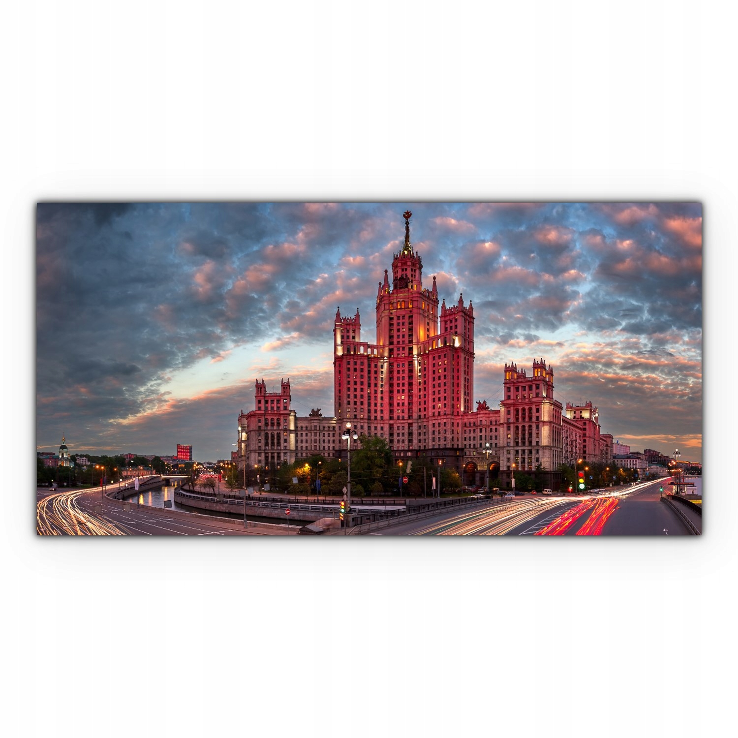 

Canvas na ramie na ścianę 140x70 Moskwa Tama Rosja