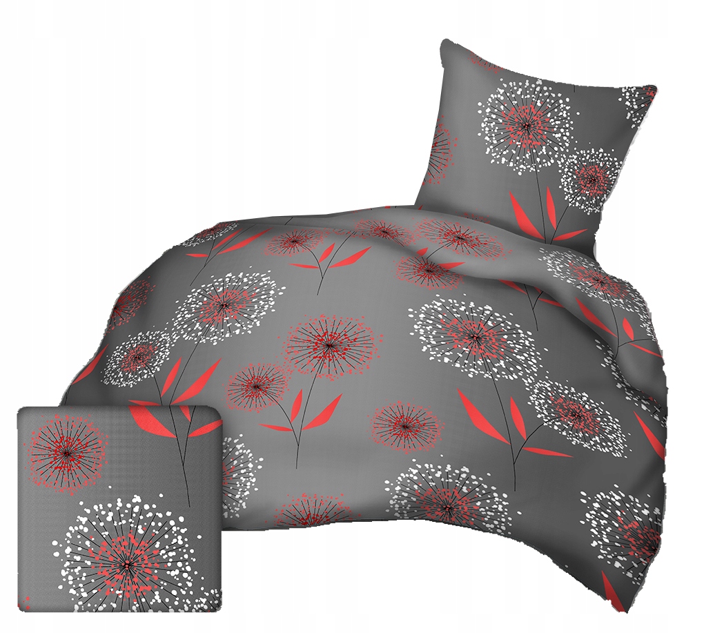 

Pościel flanelowa 140x200 70x80 z flaneli 376red