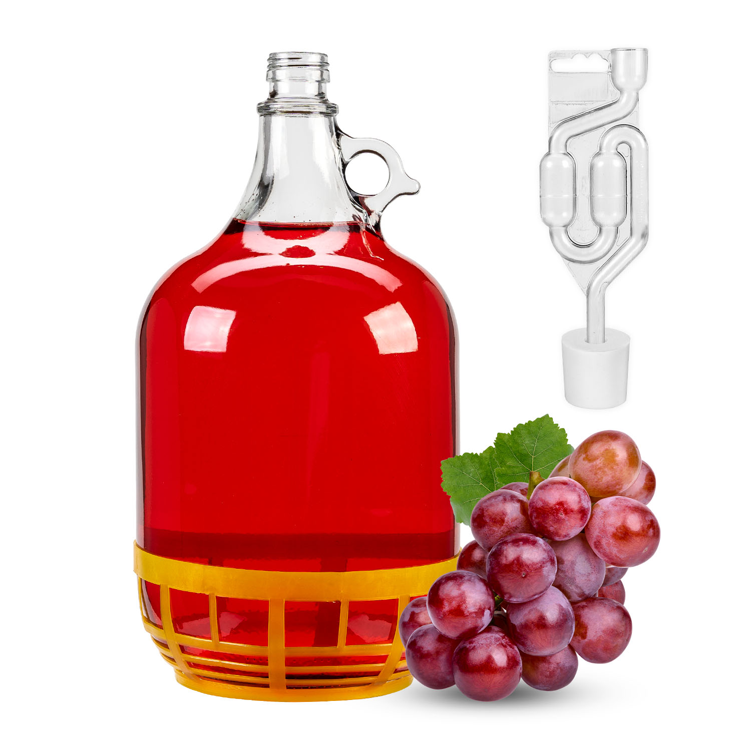 

Gąsior 5l Balon Dama Na Wino Zestaw Korek Rurka