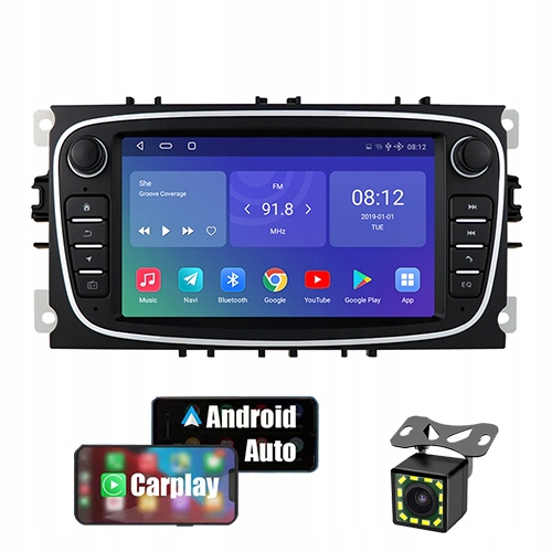 RÁDIO 2DIN ANDROID FORD MONDEO MK4 8GB DSP CARPLAY