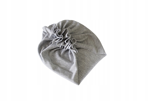 

Czapka turban jasno szary Lekki 46-48