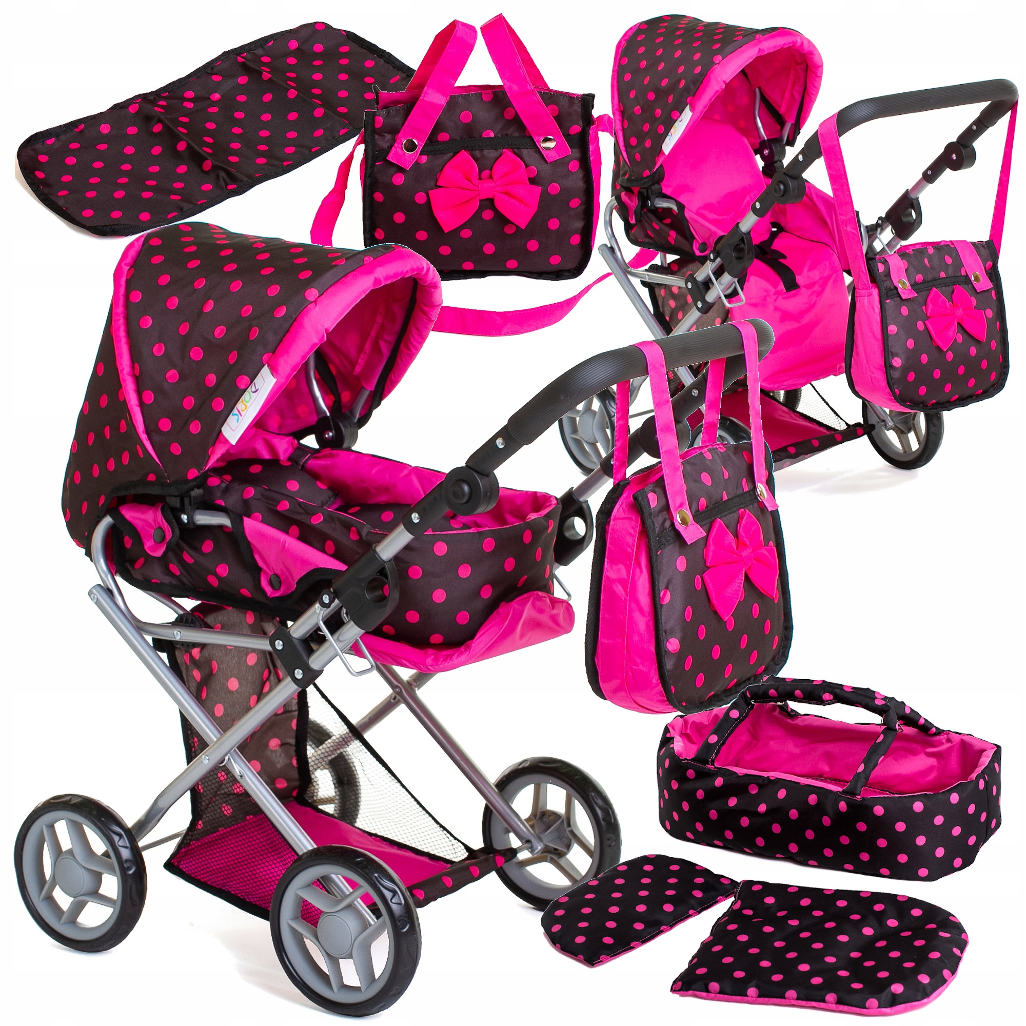 

Doris Wózek Dla Lalek 3w1 głęboki spacerowy Torba