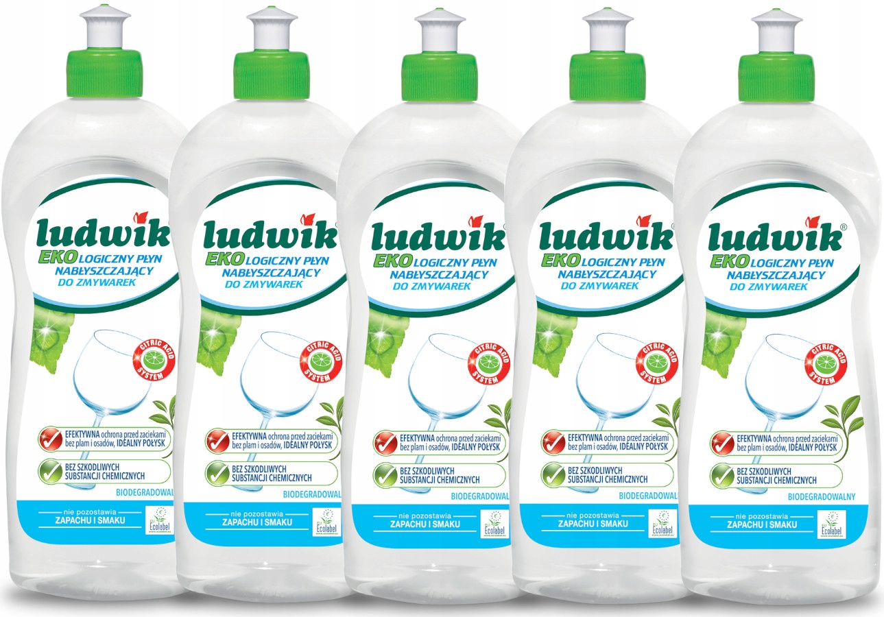 

Ludwik Eko Nabłyszczacz do Zmywarki Bio 5x500ml