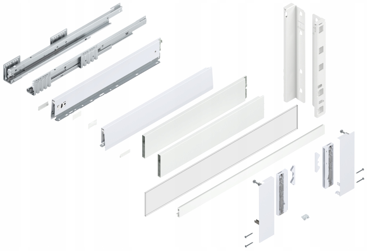 Blum Zásuvka Merivobox 600 Vysoká E vnútorná biela 70 kg