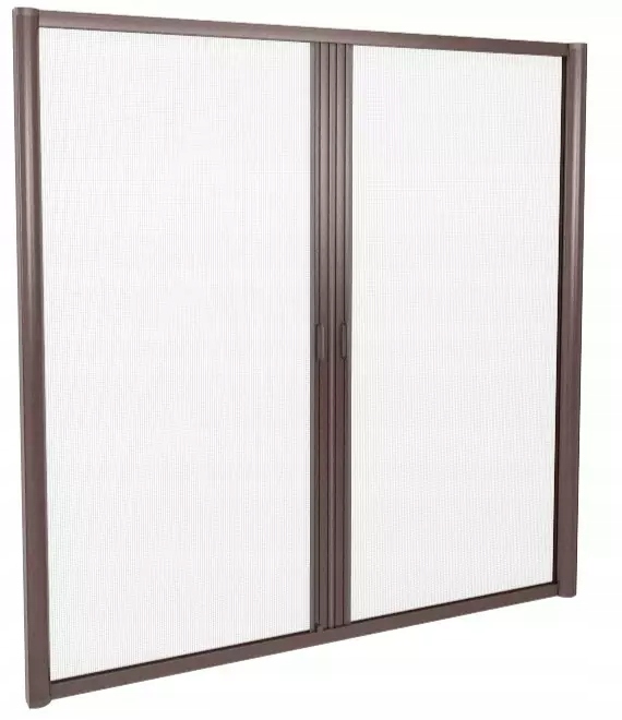 Moskytiéra Rolovací horizontální dvojitá, 160 x 100 cm, terasová s vodítky