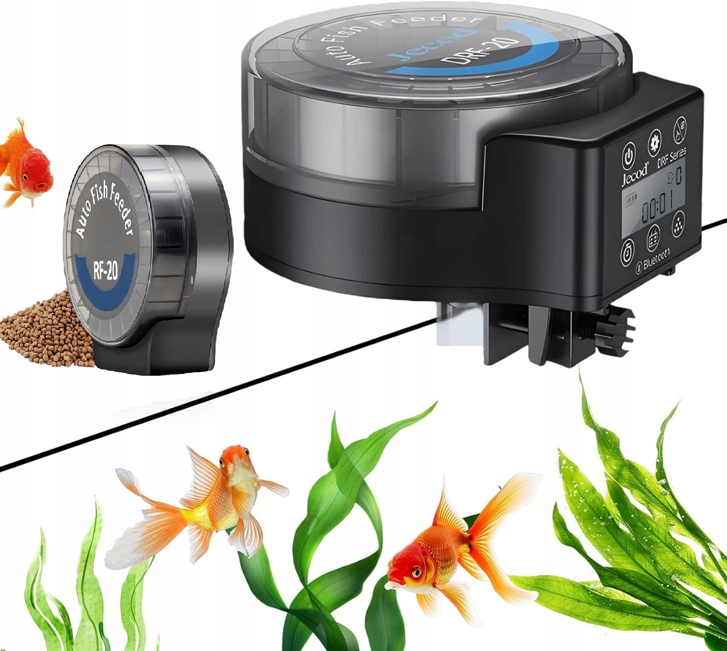 Automatické Krmítko Na Ryby S LCD Časovačem