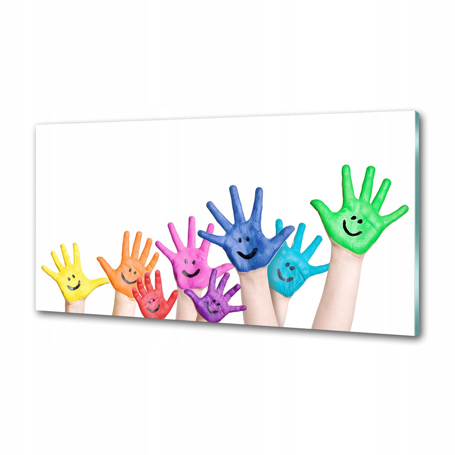 Panel do kuchyne Namaľované ruky 100 x 50 cm Lepidlo